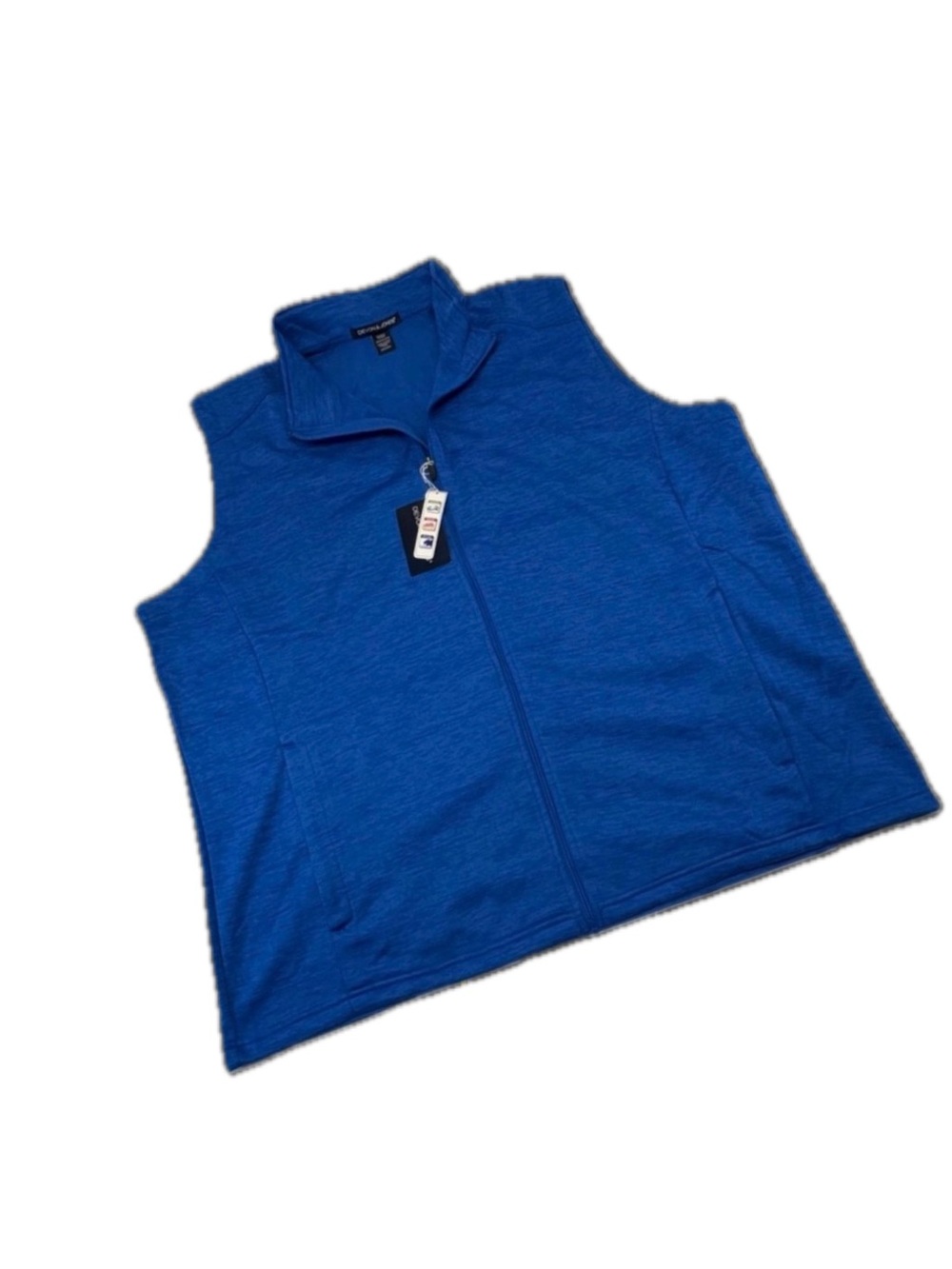 NWT Devon & Jones Newbury Melange Fleece Vest Blue 4XL Big & Tall